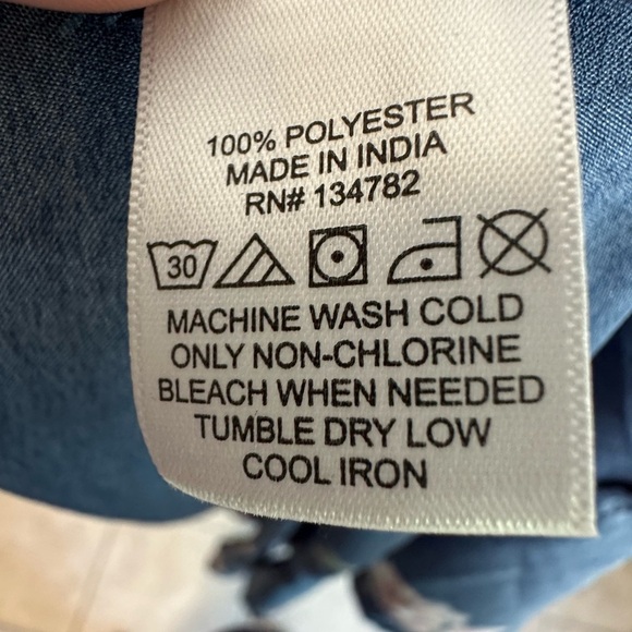 Blush Floral Navy High low Off the shoulder Dress size XL - Picture 8 of 10